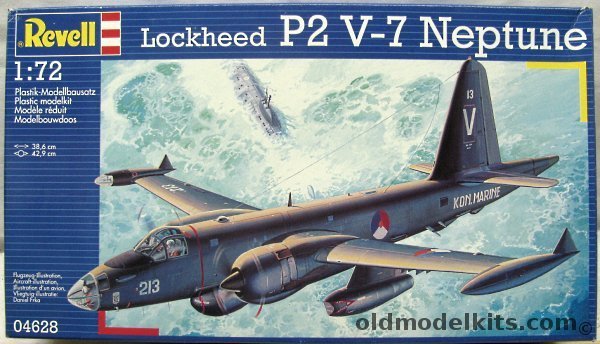 Revell 1/72 Lockheed P2V-7 / SP-2H Neptune - (P2V7) US Navy VP-21 'Black Jacks' NAS Brunswick Maine 1968 / SP-2H No. 320 Sq Royal Netherlands Navy Valkenburg 1973, 04628 plastic model kit